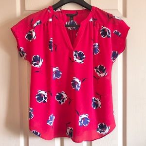 Banana Republic floral blouse